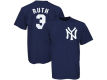 New York Yankees Babe Ruth Majestic MLB Men s Cooperstown Player T Shirt