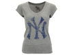 New York Yankees MLB Womens Triblend V Neck