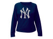 New York Yankees MLB Womens Long Sleeve Rib Top