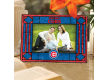 Chicago Cubs Art Glass Picture Frame