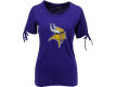 Minnesota Vikings GIII NFL Womens Slit Shoulder T Shirt