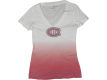 Montreal Canadiens NFL Womens V Fade T Shirt LW