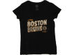 Boston Bruins NHL CN Womens Logo V Neck Scrum T Shirt