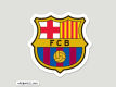 FC Barcelona Die Cut Color Decal 8in X 8in