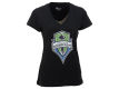 Seattle Sounders FC GIII MLS Womens Slubbed V Team T Shirt