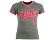 Philadelphia Phillies 5th Ocean MLB Girls Vneck Triblend T Shirt