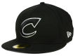 Columbus Clippers New Era MiLB Black and White 59FIFTY Cap