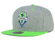 Seattle Sounders FC Mitchell and Ness MLS Heather Fitted Cap