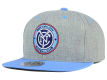 New York City FC Mitchell and Ness MLS Heather Fitted Cap