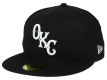 Oklahoma City Dodgers New Era MiLB Black and White 59FIFTY Cap