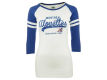 Montreal Alouettes CFL Women s Washed Super Dodger 3 4 Sleeve 2 Stripe T Shirt