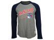 New York Rangers Retro Brand NHL Men s Tri Blend Raglan Long Sleeve T Shirt
