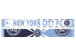 New York City FC Jacquard Wordmark Scarf