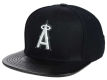Los Angeles Angels Pro Standard Black and White Strapback Cap